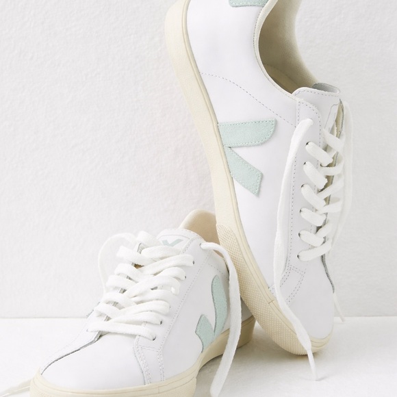 Veja Shoes - Veja Women's White and Mint Sneakers
